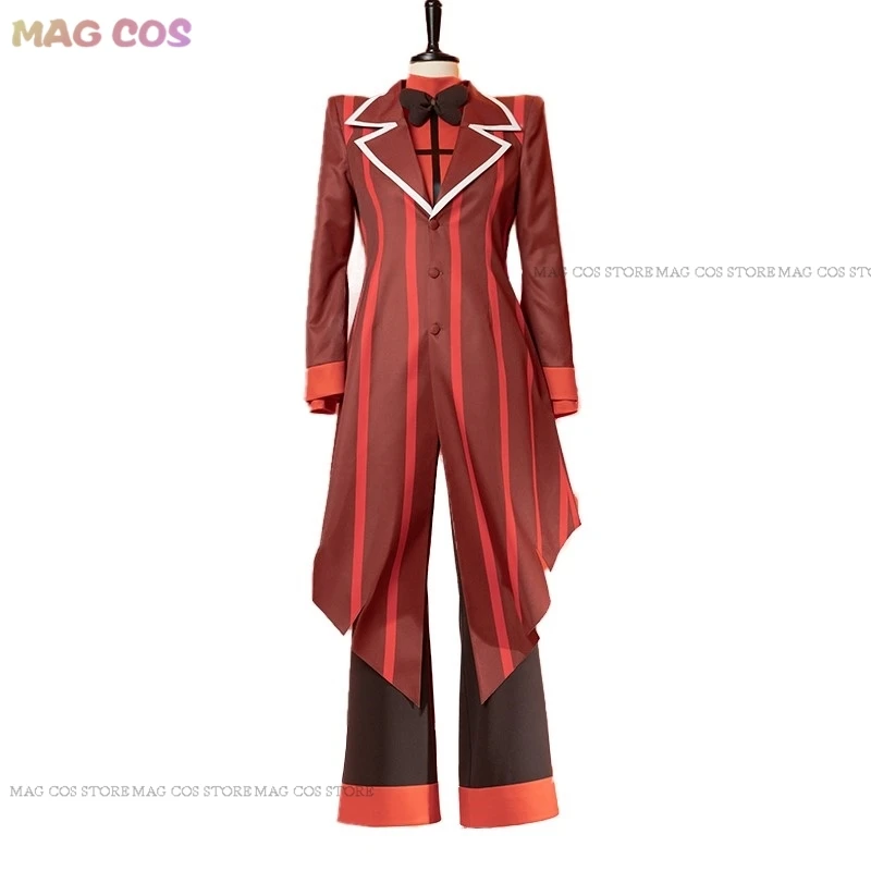 hasbin Cosplay Hotel Uniform Alastor Cosplay Costume Christmas Costumes Adult Men Halloween Carnival Red Suit Anime Cosplay