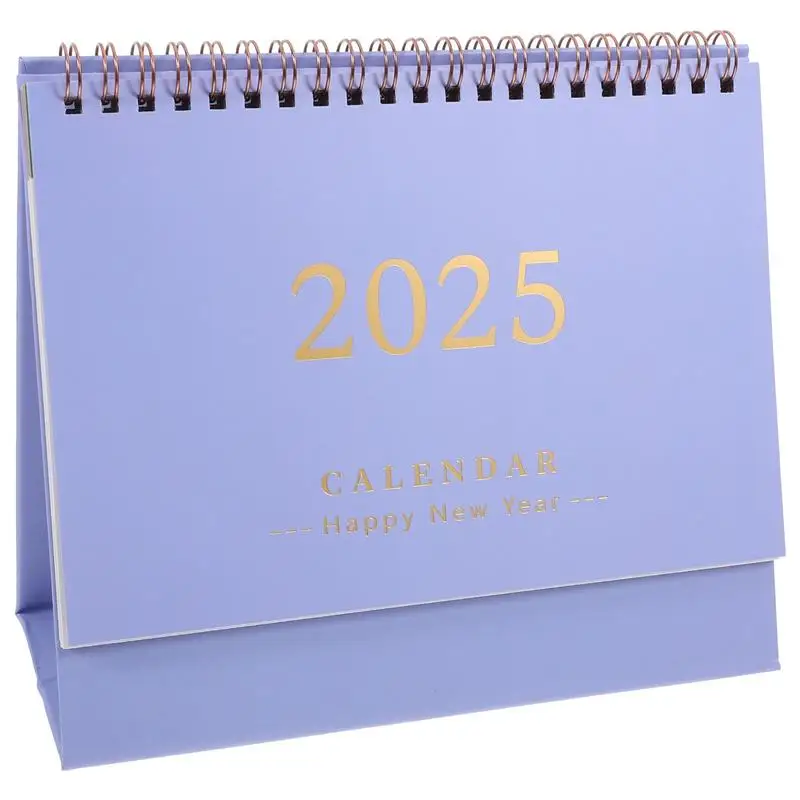 

25 Desk Calendar Monthly 2025 Mini Standing Decoration Office Desktop Planner Desktop Calendar Paper Calendar Decor