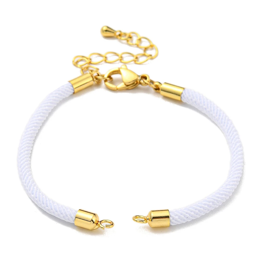 PandaHall 20-teiliges Nylon-Armband-Set, umweltfreundliche Messingbeschläge mit Karabinerverschlüssen für die Herstellung von DIY-Schmuckarmbändern – Detail 5