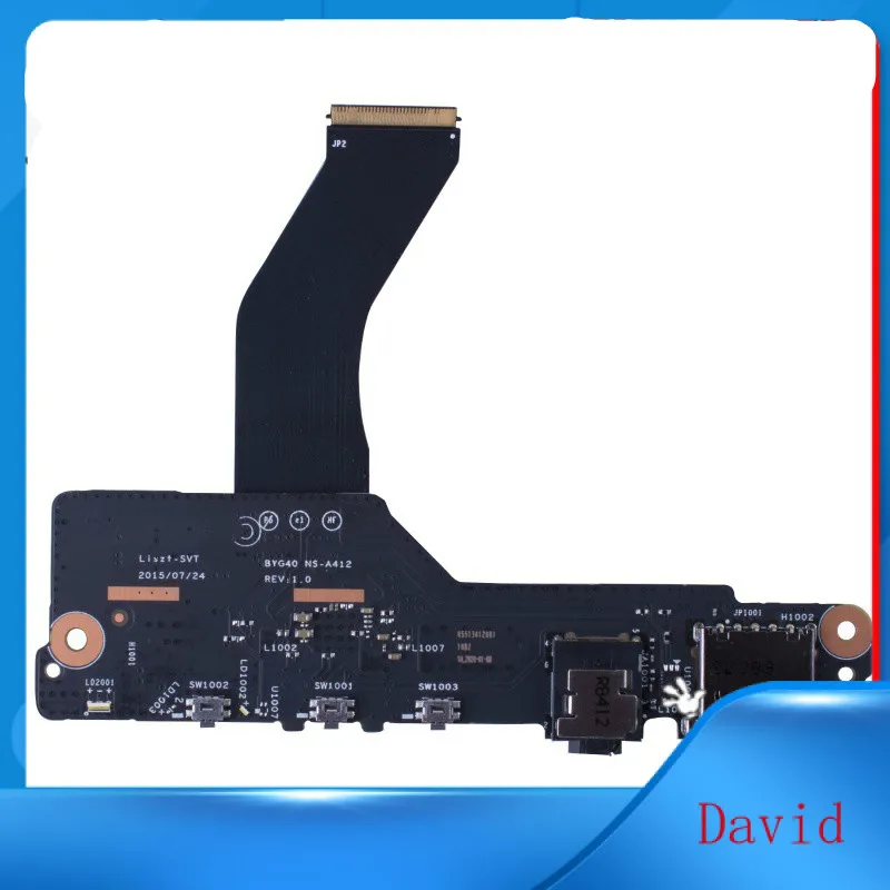 

High quality original BYG40 NS-A412 for Lenovo Yoga 900-13ISK Laptop USB Audio Board with cable 100% Fully Tested Free Ship48444