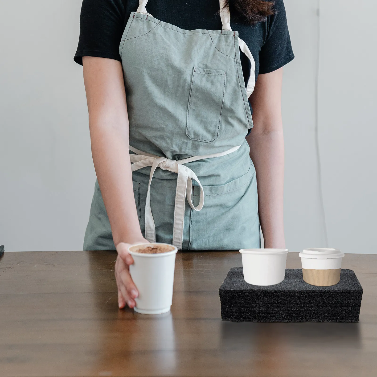 Portavasos para llevar, bandeja resistente para bebidas frías, café, leche, té, caja de embalaje portátil para bebidas, Ideal para servicio rápido, 2 uds.