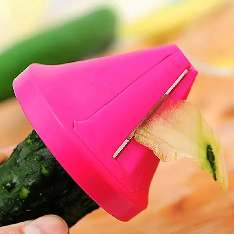 مبشرة مطبخ دوارة، مقشرة حلزوني - مراجعة Household Kitchen Gadgets Vegetable Cutter Silk Cutter وسعره