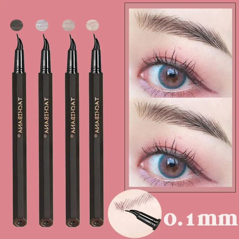 Neuer 0,01 mm schweißfester feiner Eyeliner-Stift, Tattoo, ultradünner Kopf, flüssiger Augenbrauenstift