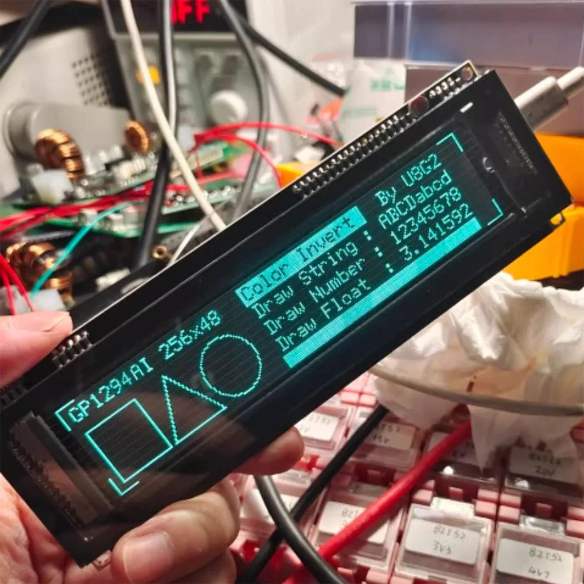 surenoo-61-pollici-256x48-vfd-schermo-al-fosforo-grafico-a-matrice-di-punti-modulo-display-lcd-supporta-lo-sviluppo-arduino-stm32