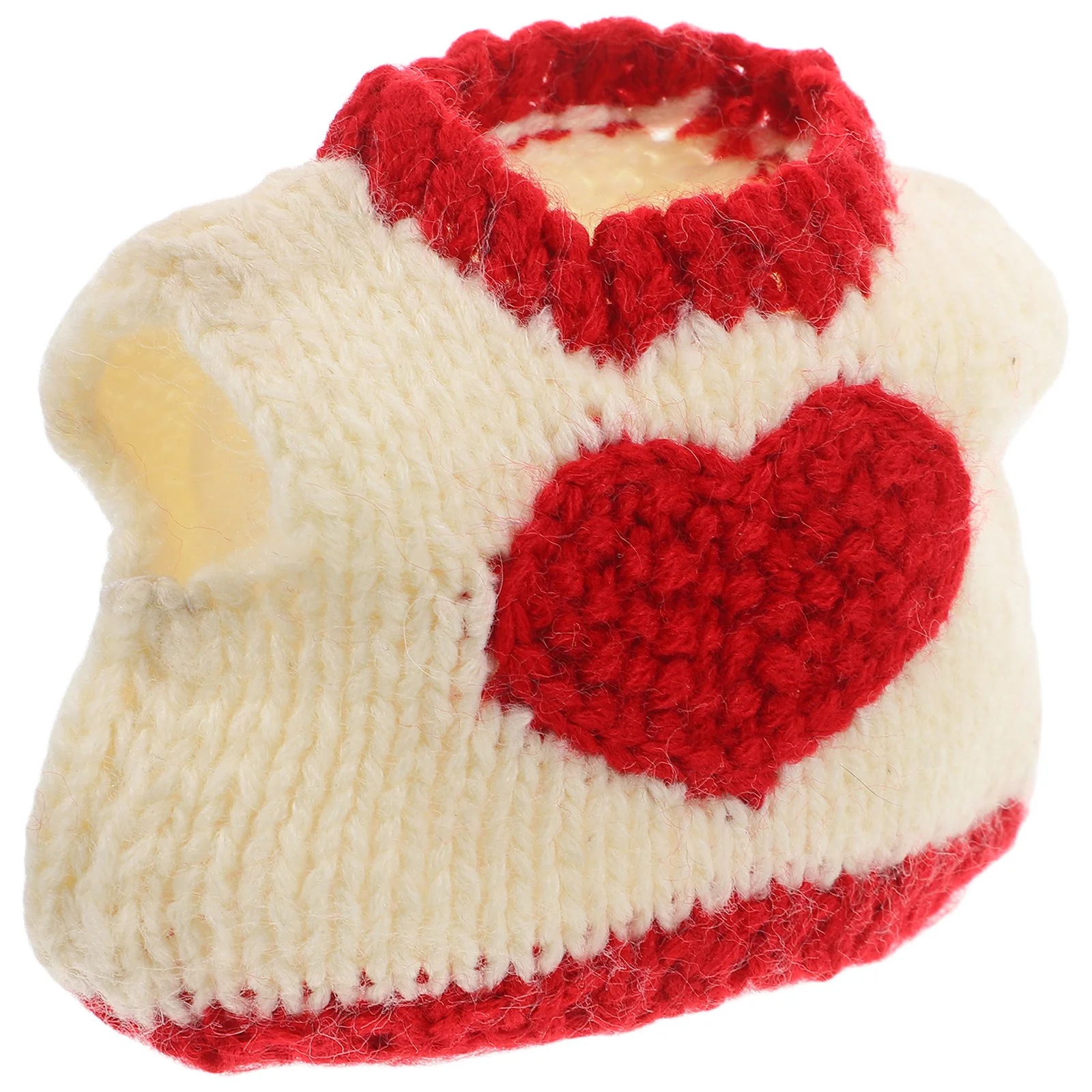 

Soft Knitted Valentine Sweater for Small Pets Heart Design Ferret Hamster Guinea Pig Bunny Winter Warm Clothing Festival Gift
