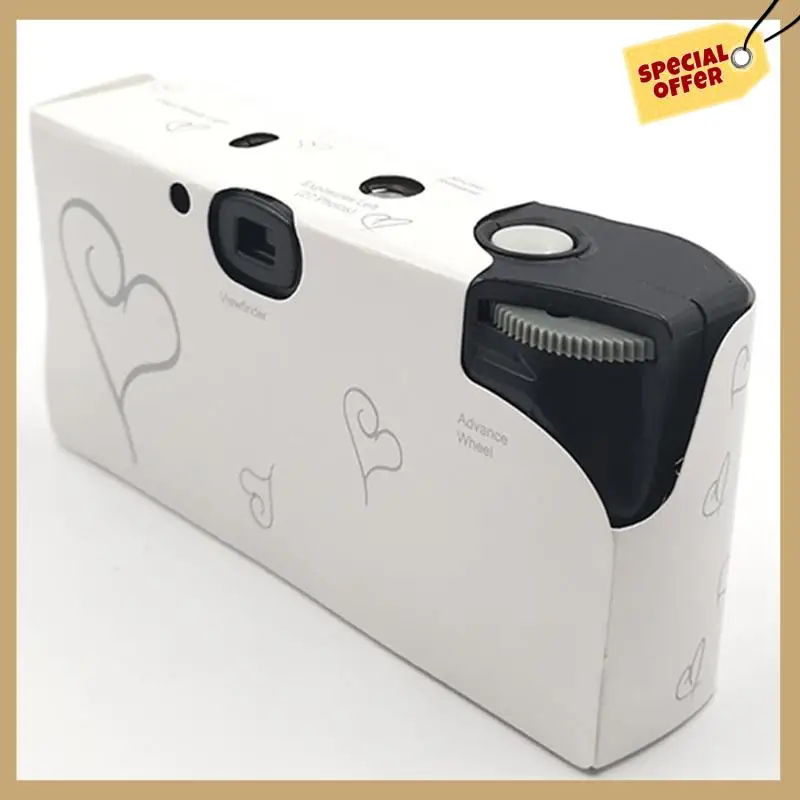 Câmera de filme descartável de 35mm com flash, ferramenta de imagem única para casamento, viagem em massa, acampamento, suprimentos para festa, 16 fotos-WMAN