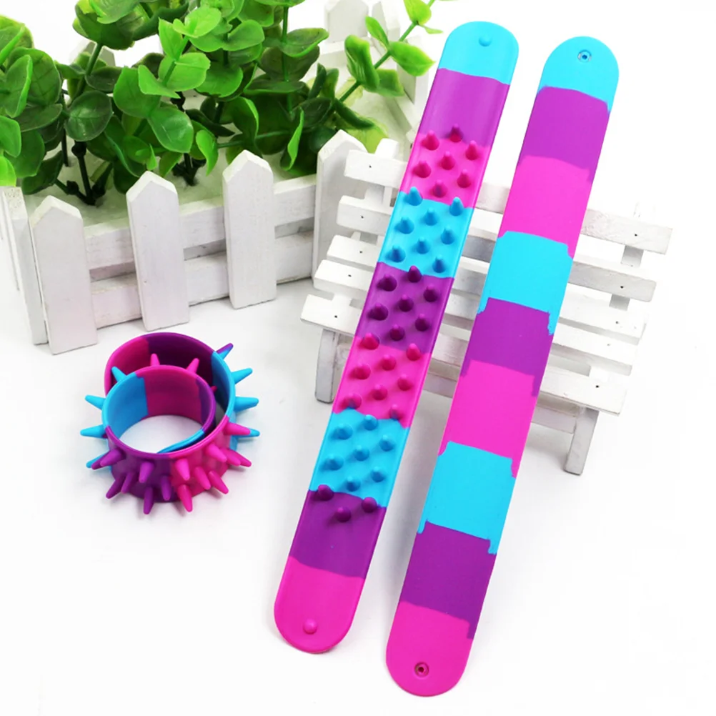 6 Pcs Fashion Bracelets Kids Silicone Wristband Birthday Party Supplies Children