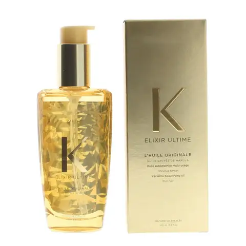 헤어 오일 100ml - 모든 모발 유형에 대한 수리 및 곱슬머리 컨트롤, 열 보호, 케라틴 강화, 72H 부드러움, 손상 방지 세럼