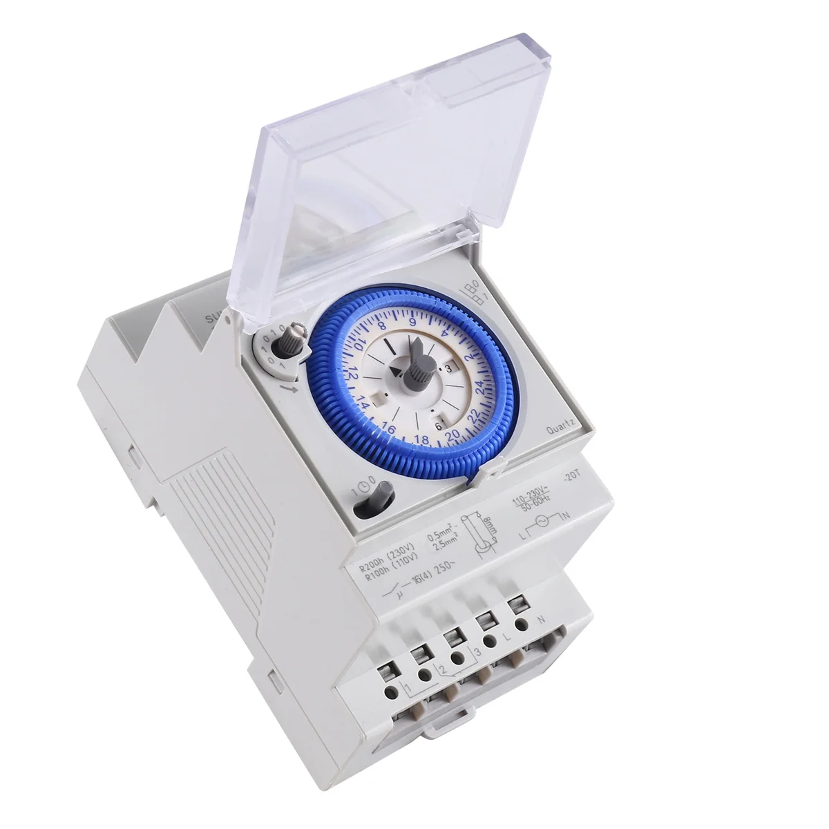 ABBO-Mechanical Timer Switch SUL181D 96 Times On/Off Per Day Time Set Range 15 Mins Timer Mechanical 24H Timer