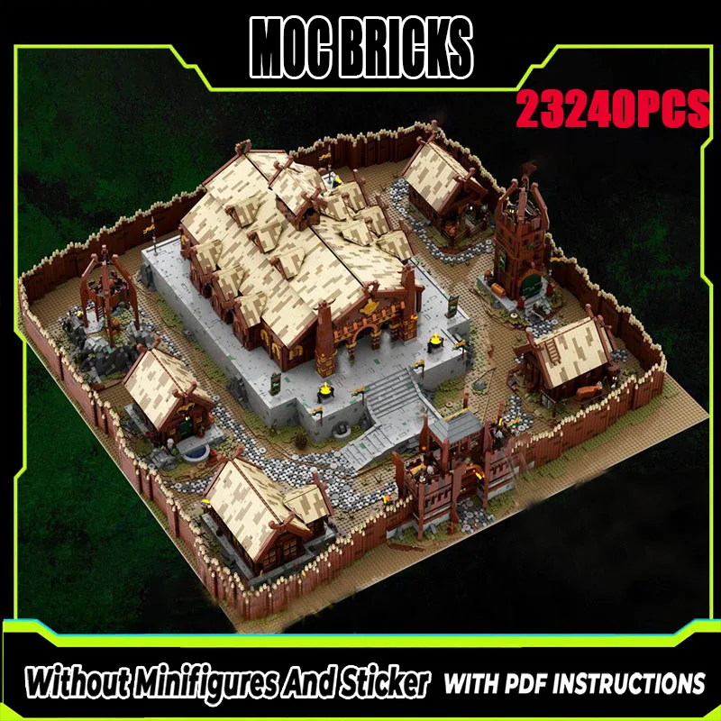 

Новые строительные блоки Moc, модель архитектуры, кольцо, модуль сцены фильма, строительные блоки, подарок, детские игрушки, набор для сборки своими руками