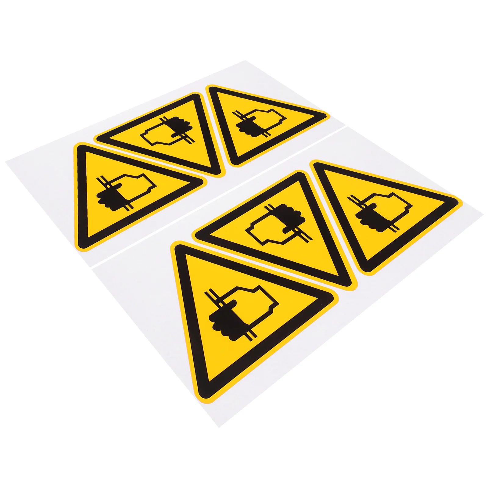 6Pcs Safety Warning Decals Hand Crushing Sticker High Visibility Design Resistant to Fading Easy Application for Mechanical