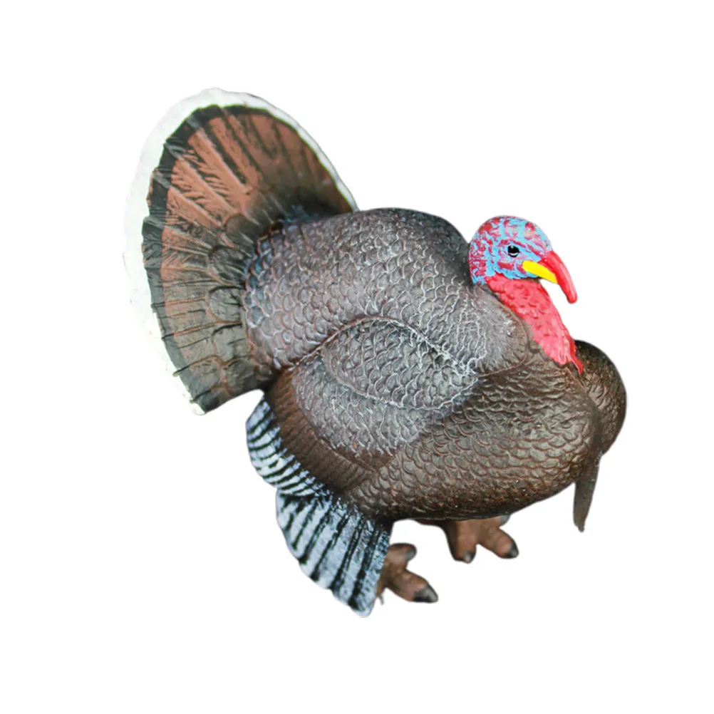 

Реалистичная имитация дикой птицы: индейка, детализированная фигурка для декора дома и рабочего стола, детский сувенир, подарок на Рождество и День рождения