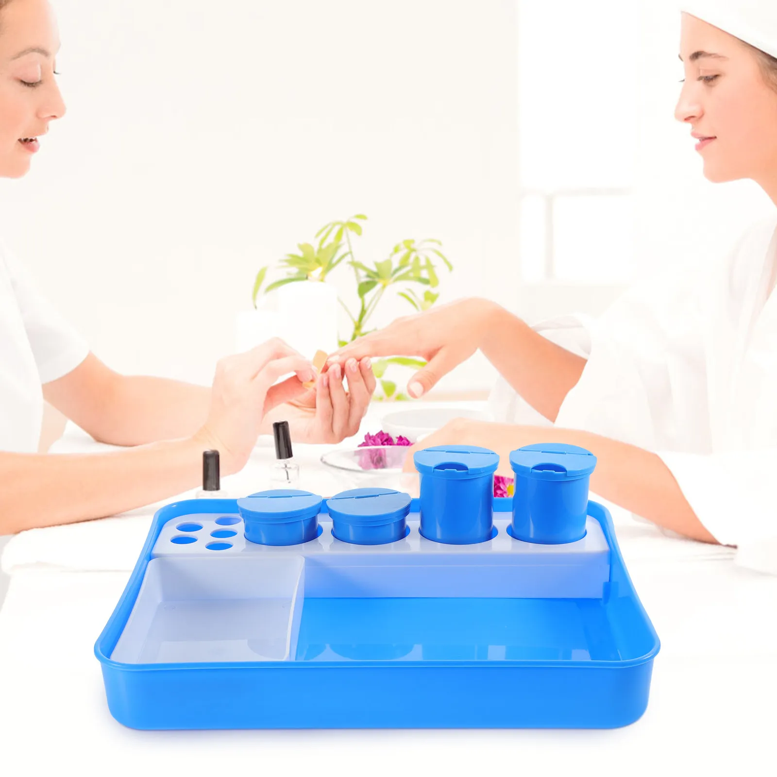 

Cleaning Plastic Abs Storage Box For Nail Tool Tray For Cleaning Manicure Tools Organizer Nail Art Tool Clean Tray