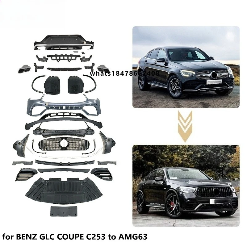 

Restart Car Styling Body Kit for GLC C253 Coupe 2020-2022 Up to AMG63 Style | Perfect Match | Fast Installation