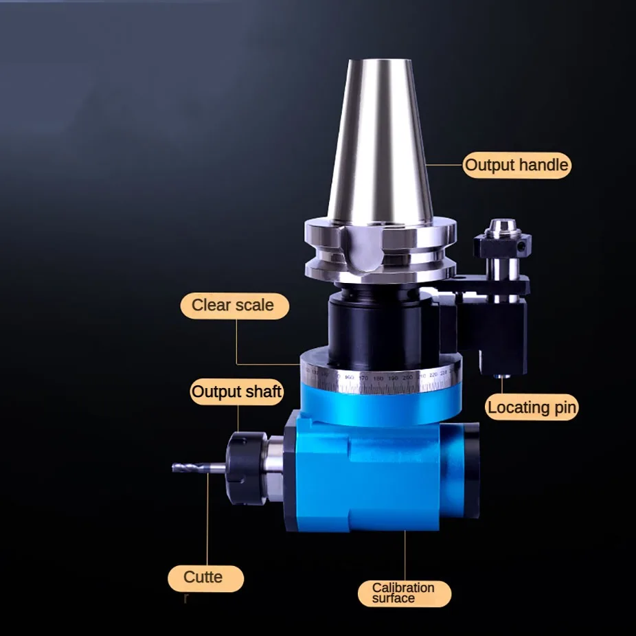 CNC 머시닝 센터 사이드 밀링 앵글 헤드, 90 도 BT50 사이드 밀링 헤드, 직각, 가로 CNC 자동 앵글 헤드