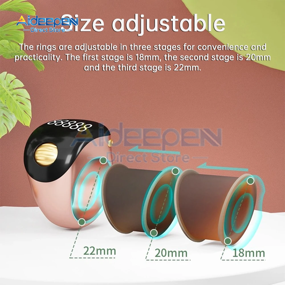 Iqibla 스마트 Tasbih 탈리 카운터, OLED 디스플레이 화면, Zikr 링, 디지털 Tasbeeh 5 기도 시간 진동 알림