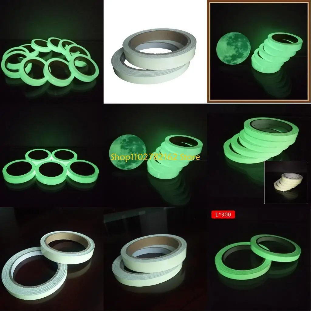 

547B 3Mx10mm Luminous Tape Self-adhesive Glow In Dark Safety Home Decoration Sticker