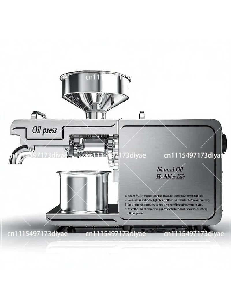 Automatic Oil Press Machine for Home Use, Cold Press Oil Extractor Stainless Steel