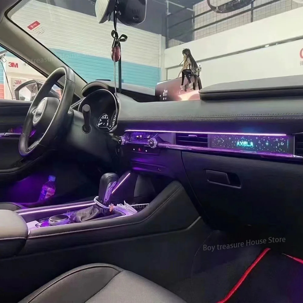Ambient Light For Mazda Axela 2020-2023 Button APP Control Door Dashboard Decorative LED Atmosphere Lamp illuminated Strip