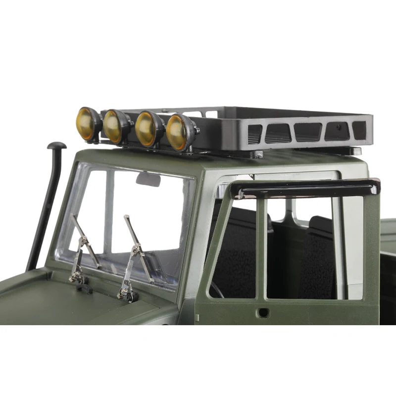 LDRC LD-P06 LD P06 Unimog Metal Luggage Carrier Roof Rack with LED Light 1/12 RC Truck Car Upgrade Parts