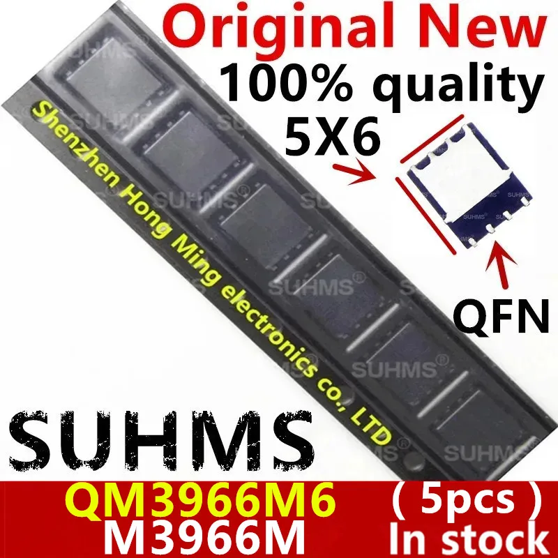 (5piece)100% New QM3966M6 QM3966M3 QM3966M M3966M QFN-8 Chipset image 2