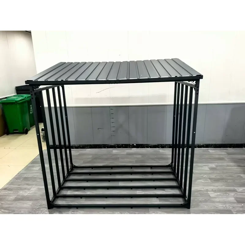 High Quality Wholesale Superior-Grade Modern Black Alloy Steel Log Holder Firewood Rack