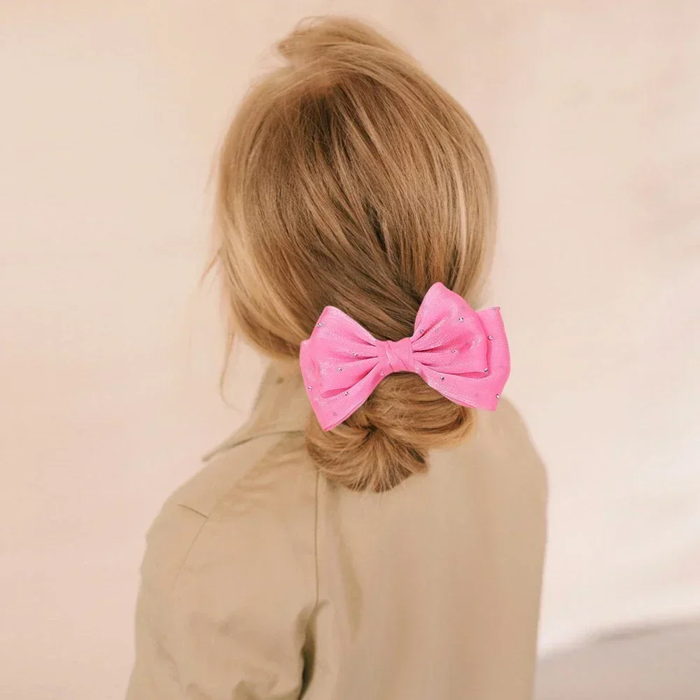 Pinces à cheveux papillon biscuits pour femmes et filles, jolis nœuds, épingles à cheveux princesse mignonnes, vêtements de sauna, accessoires pour cheveux, ensemble de 2 pièces