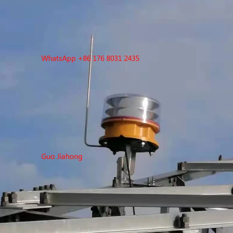 

Telecom Masts in Rural or Remote Sites Medium Intensity Solar Synchronous Aviation Obstruction Light (White Flashing,Day &Night)