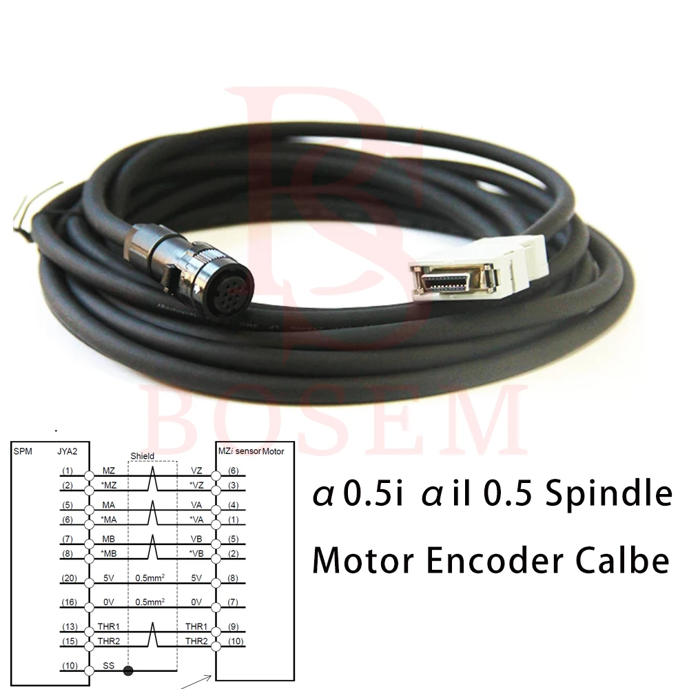 

MZi Sensor Cable Spindle Motor Encoder Calbe For Fanuc α0.5i αiI 0.5