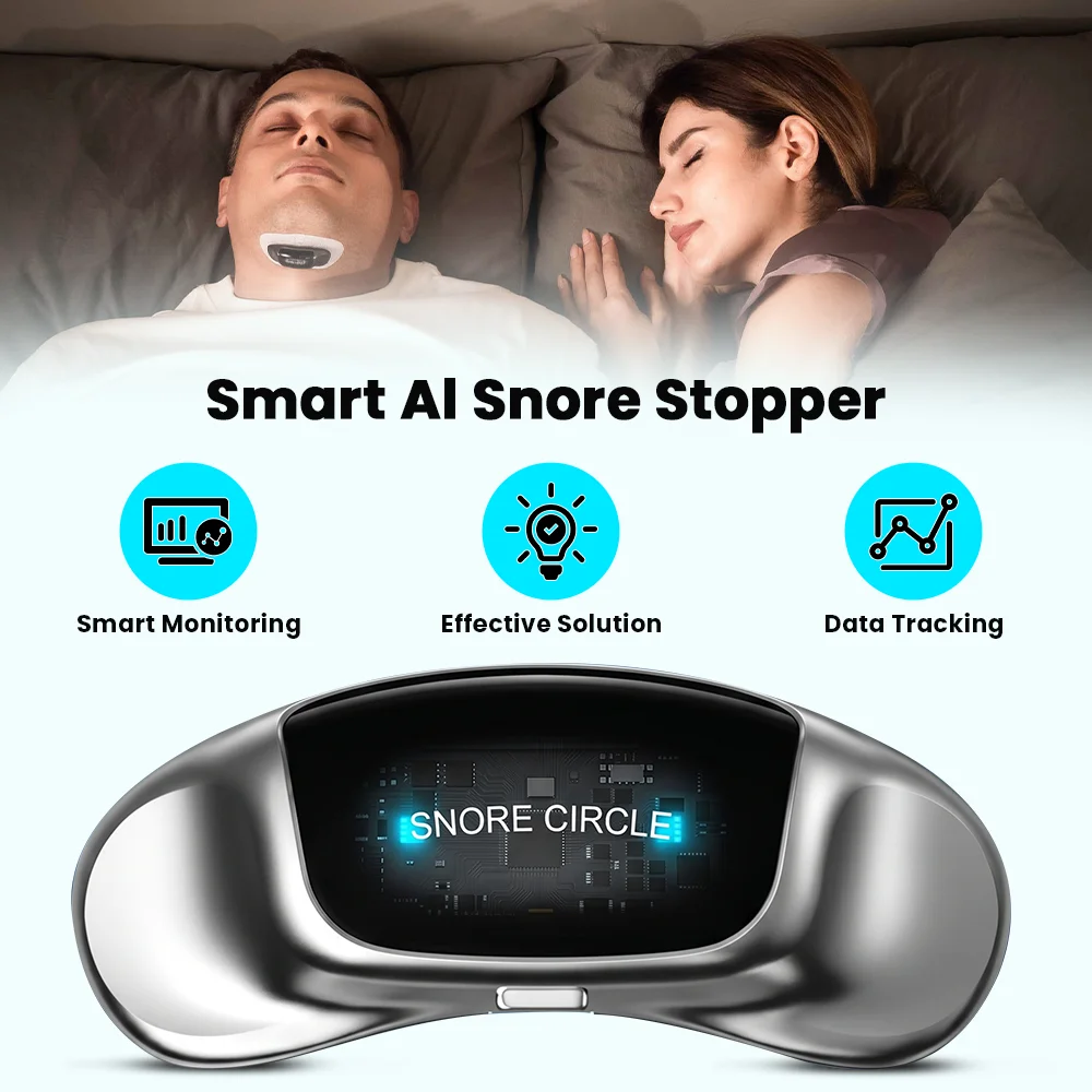 Anti Snoring Magnetic Patch Sleep Apnea Monitor APP AI Intelligent Anti-Snoring Sleepping Aids EMS Snore Stopper
