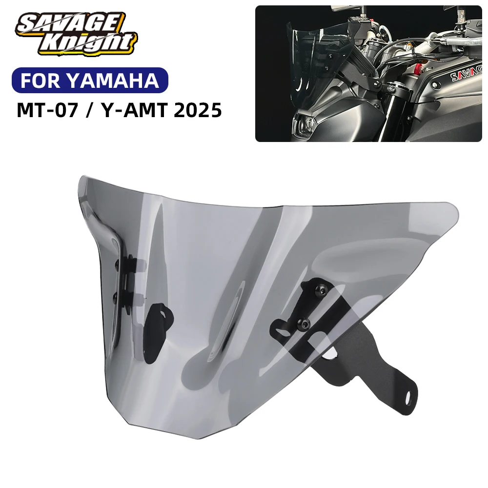 

2024, дымовой монтажный кронштейн для лобового стекла, ветровое стекло для YAMAHA MT-07 MT 07 MT07 YAMT, ветрозащитный экран для фар, дефлектор переднего обтекателя