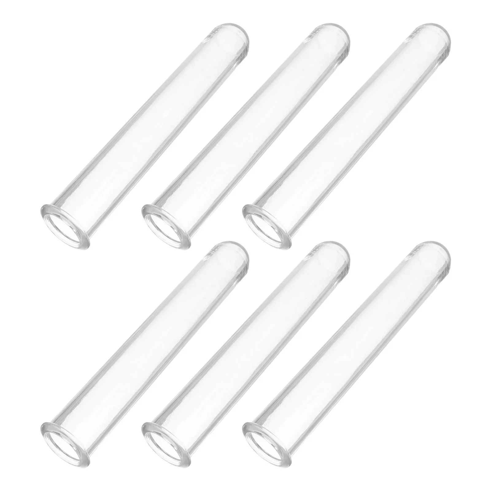 

6Pcs Clear Hydroponic Propagation Tubes Flower Vase Test Tubes Small Transparent Tube Vases Desktop Home Office Decoration 12cm