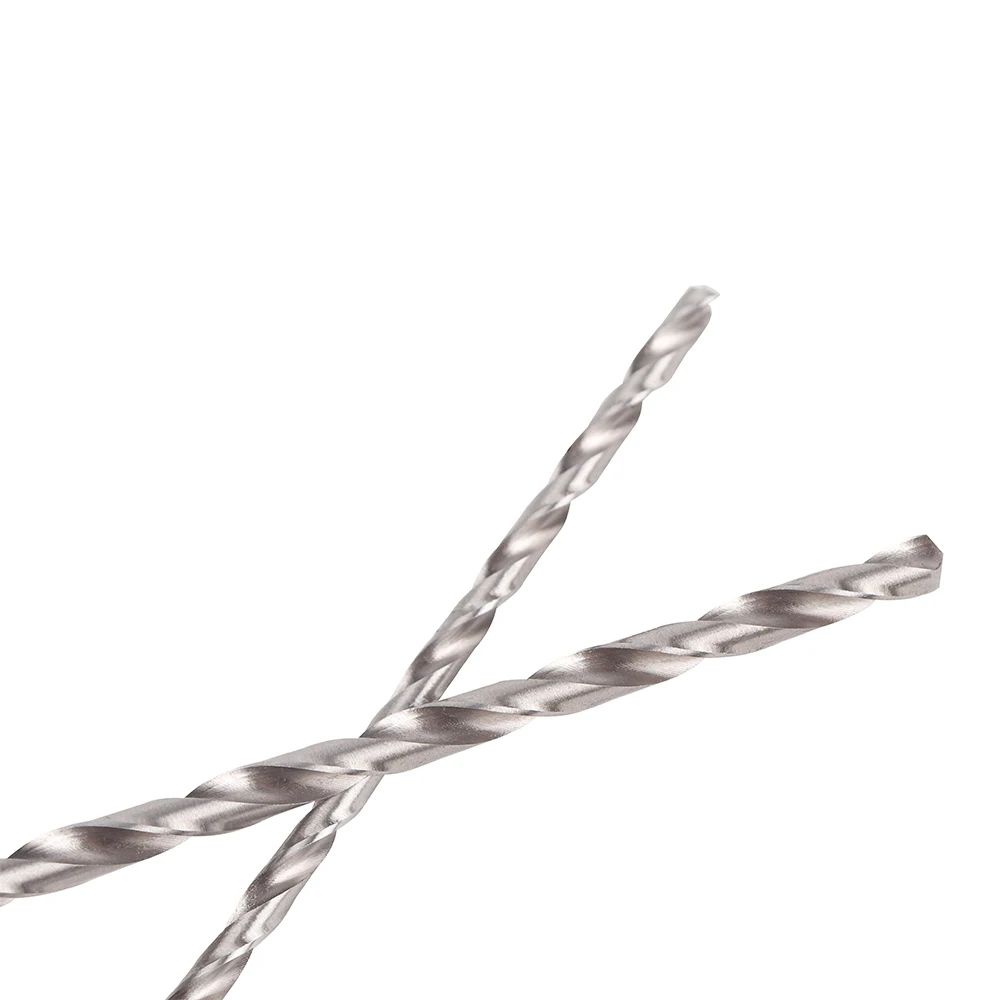 5PCS Twist Drill Bits Hole Saw Cutter Woodworking Tools Extra Long HSS Straight Shank Drill Bit Set Power Tool Drilling Bits