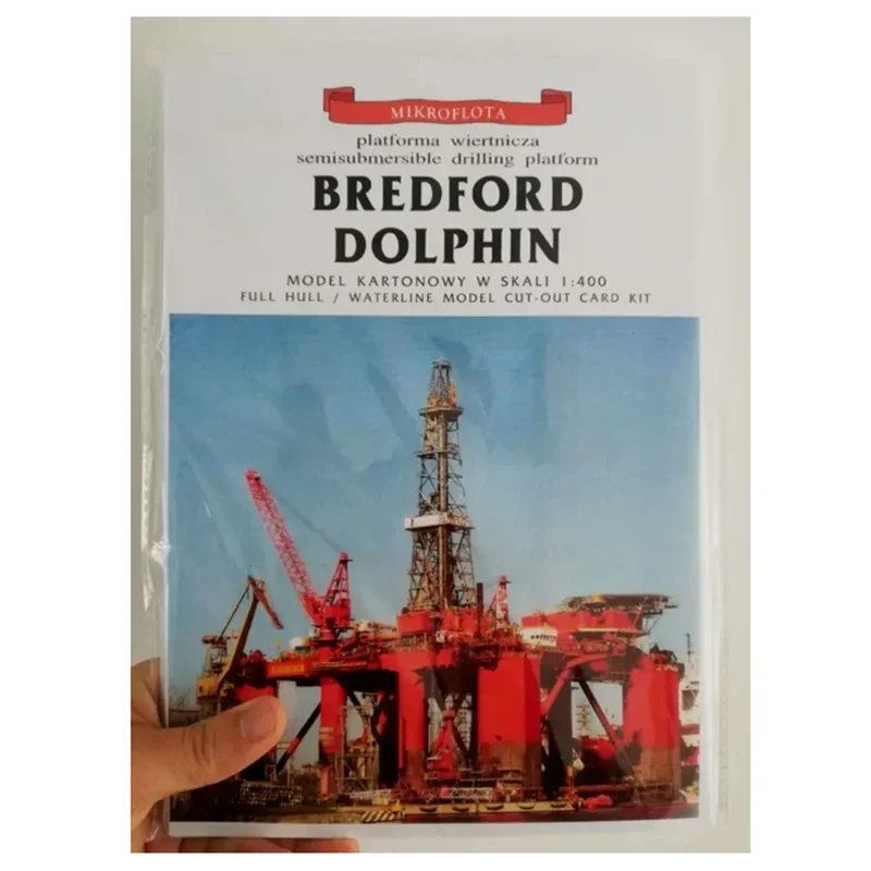 DIY 1/400 Norway Bredford Dolphin Offshore Oil Rig 3d Model Kit