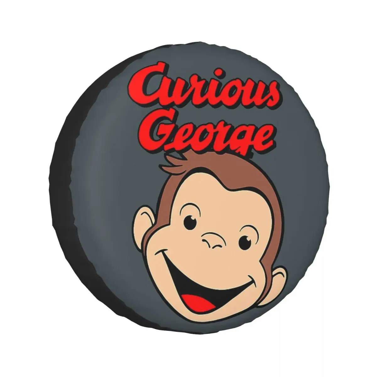 

Изготовленный на заказ чехол для запасного колеса Curious George для автомобиля 4x4, защитные чехлы для колес 14 дюймов, 15 дюймов, 16 дюймов, 17 дюймов
