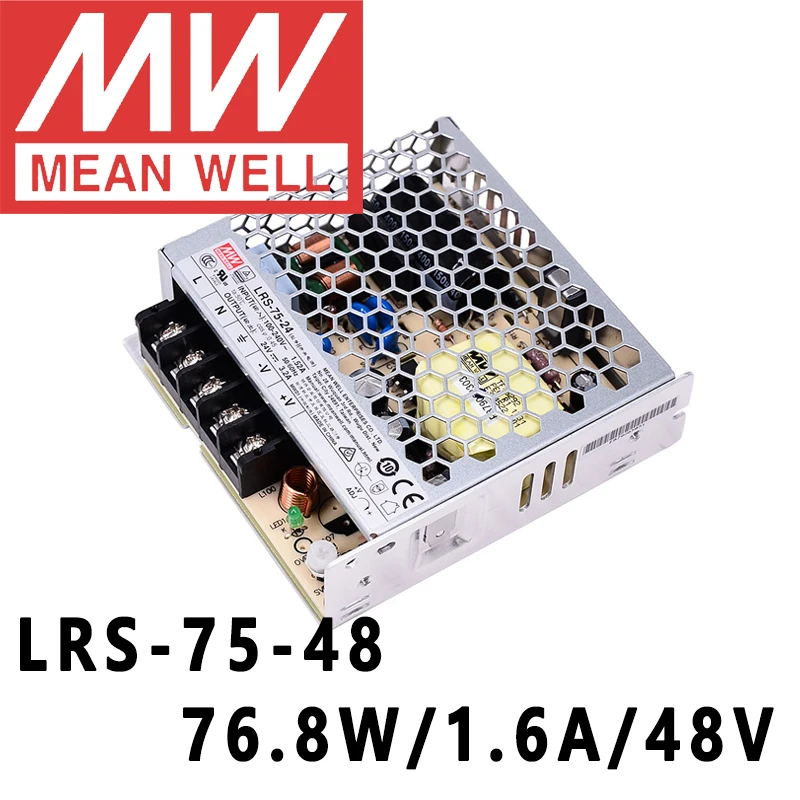 Oznacza dobrze LRS-75 zasilacz impulsowy serii Meanwell 75W PSU LRS-75-5V/12V/15V/24V/36V/48V