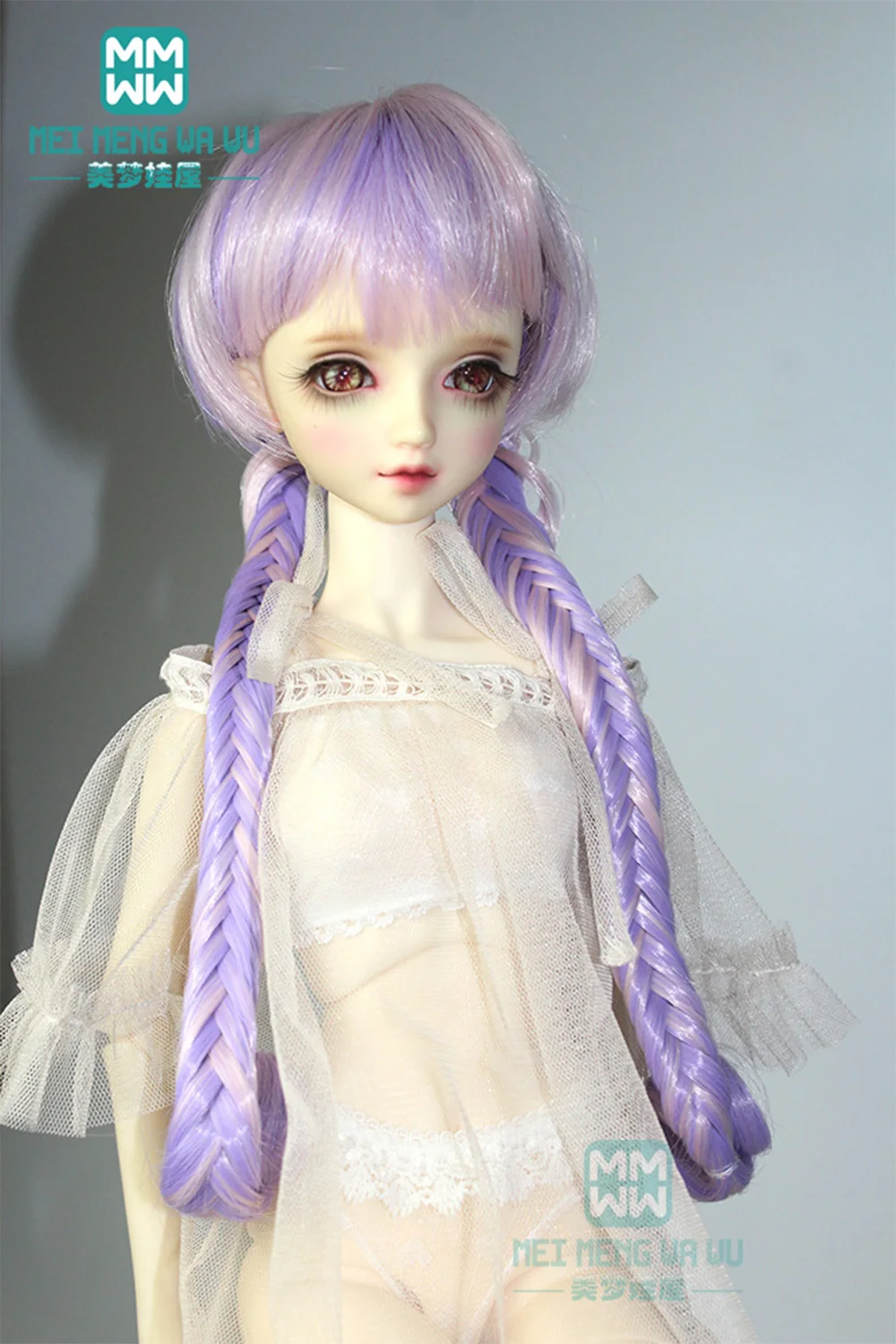 

BJD accessorise clothes, Purple wigs, underwear for 1/6 1/4 1/3 BJD SD DD MSD YOSD doll