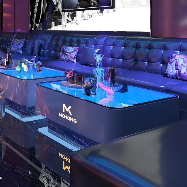 

Профессиональный светящийся кофейный столик для караоке-клубов, барная стойка, специальный кофейный столик для KTV