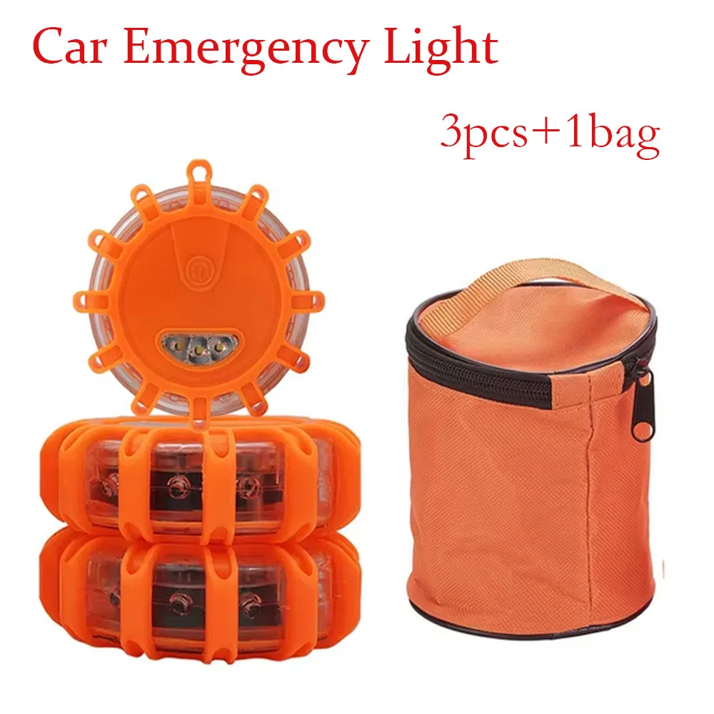 

Car Emergency Light V16 Homologated DGT Road Flares Beacon Magnetic Strobe Light Roadside Warning Police Light