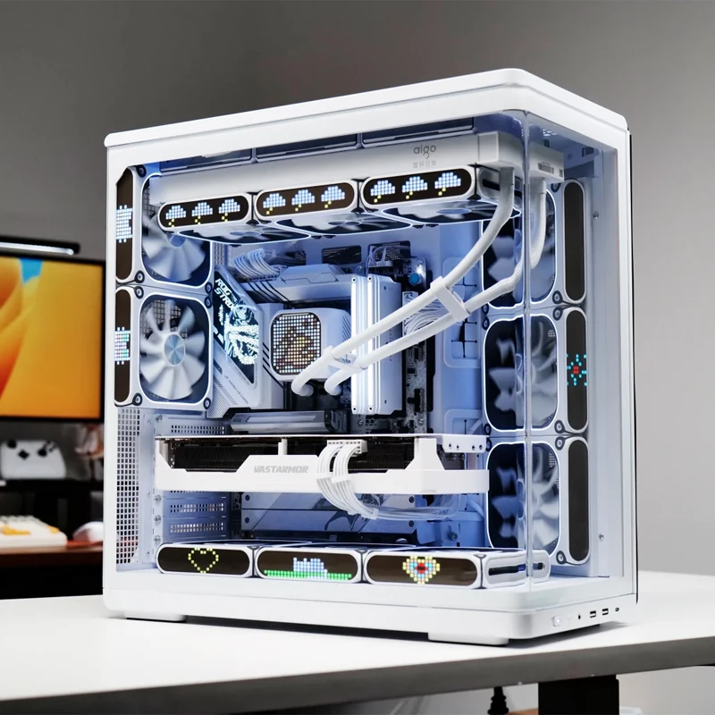 Xingcanmagic Cube360 Water Cooled Argb Dot Matrix Screen Integrated Cpu Aluminum Water Cooled Heat Sink Desktop Host Accessories