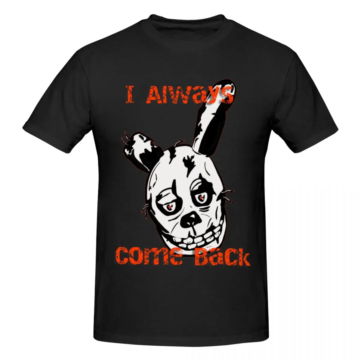 Men FNAF Springtrap I Always Come Back Fun T Shirt Streetwear O-neck Cotton Tee Shirt
