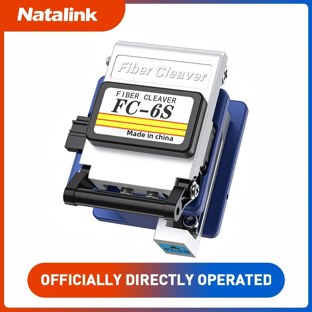 

Natalink FC-6S FTTH High Precision Optical Fiber Cleaver with Dedicated Metal Cable Cutting Knife for Cold Connection Cutter