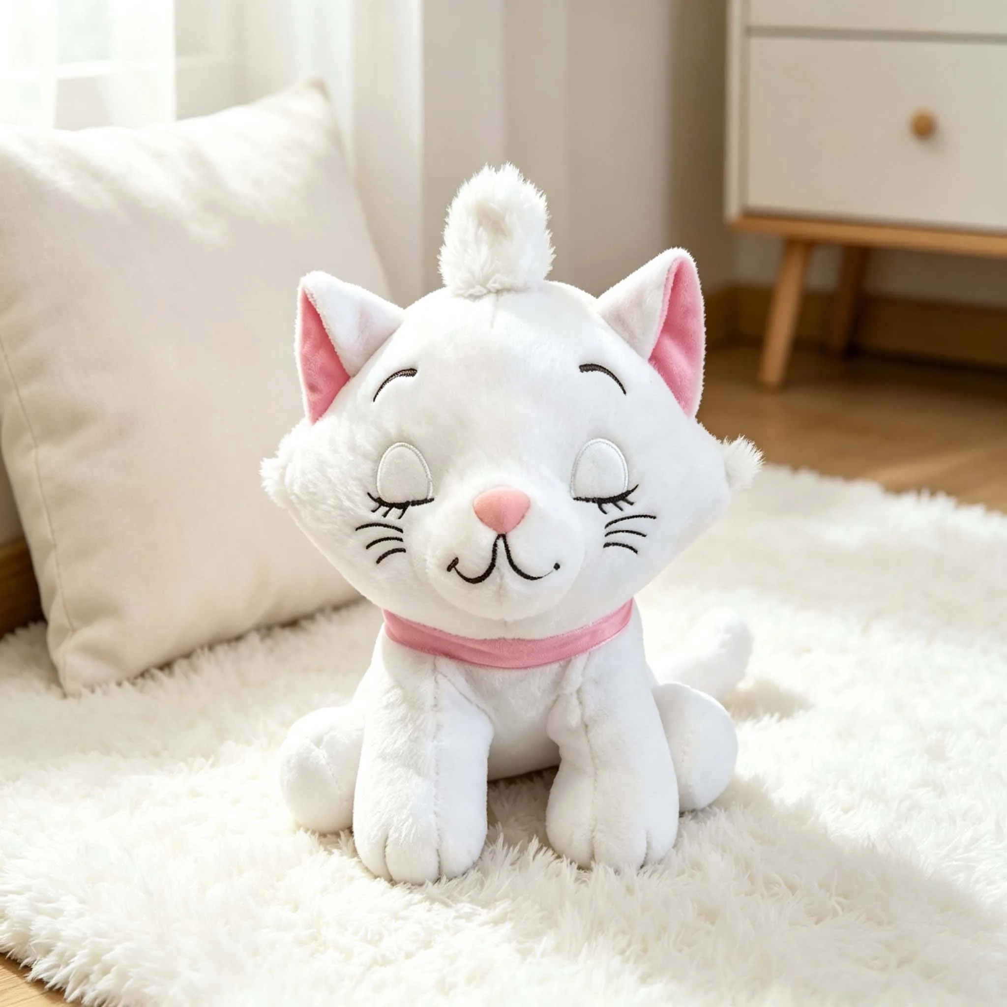 

Official Licensed 24cm Marie Cat Plush Doll Soft White Cat Stuffed Animal The Aristocats Cute Toy For Girls Home Decor Valentine