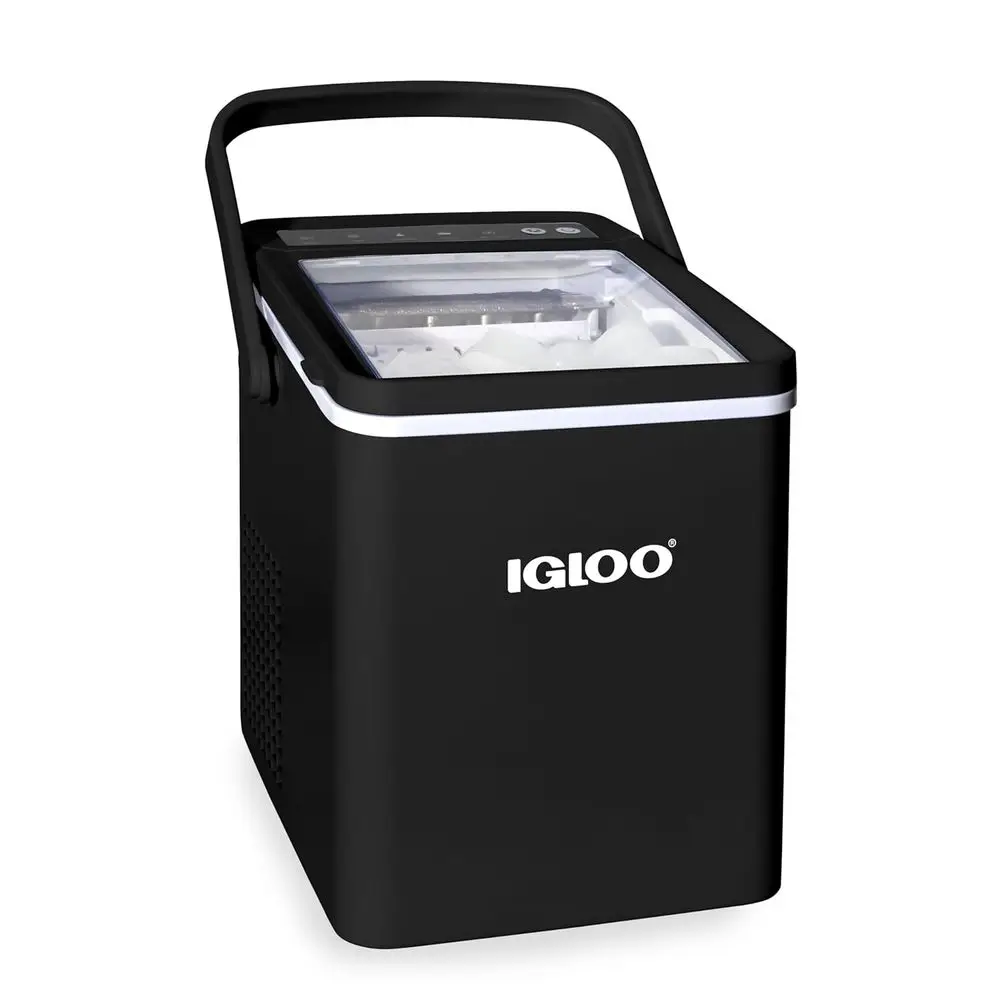 

Portable Countertop Ice Maker: 26 lbs. in 24 hrs., 6-8 Min. Ice Cubes, Scoop & Basket Included