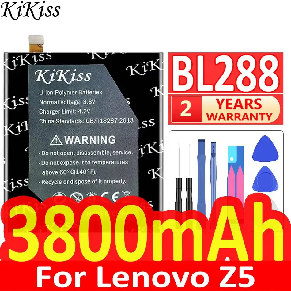 Аккумулятор BL288 для мобильного телефона Lenovo Z5 L78011 L78012, 3800 мАч, с отличной работой при низких температурах, экологически чистый
