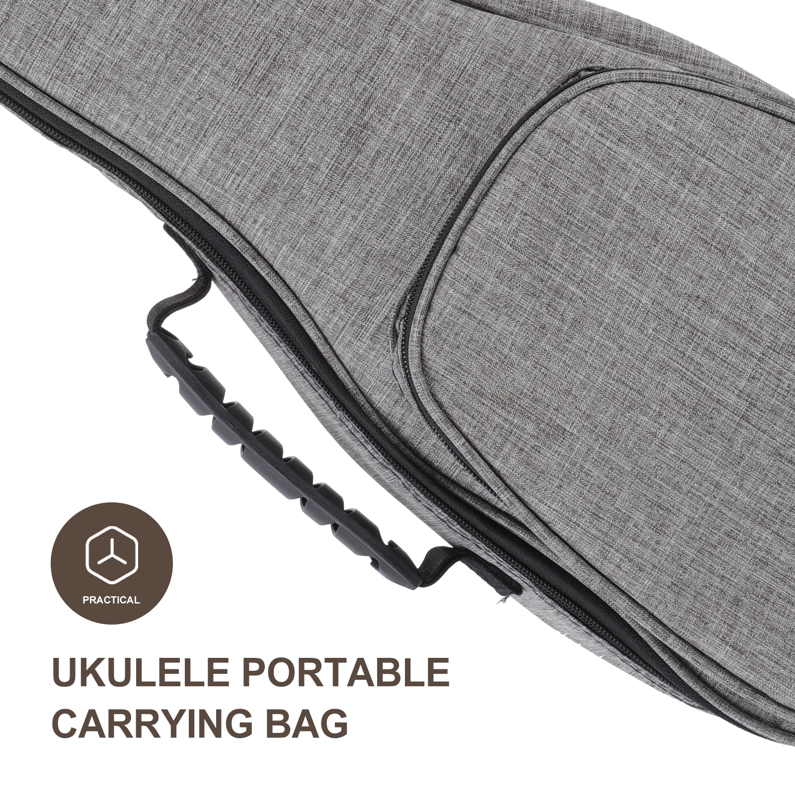 

1pc Thickened Linen Velour Ukulele Bag With Shoulder Strap Waterproof Portable Carrying Pouch For Small Lightweight Storage