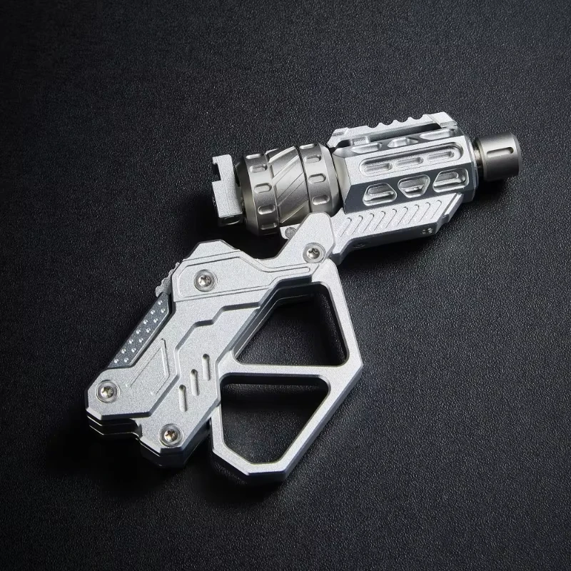 EDC QT-3000 Revolver Flip Push Slider pistolet décompression Fidget Spinner multi playabilité anxiété Stress métal doigt gyroscope jouet