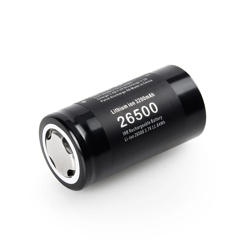 Soshine-充電式リチウムイオン電池2個,ピース/ロットオリジナル,3.7v,3200mah,26500セル,オプションの充電器,特別オファー