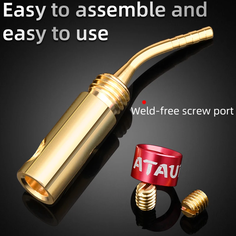 ATAUDIO 8PCS HiFi Banana Plug Pure Copper  Banana Connect for Speaker Cable Pin  Musical Audio