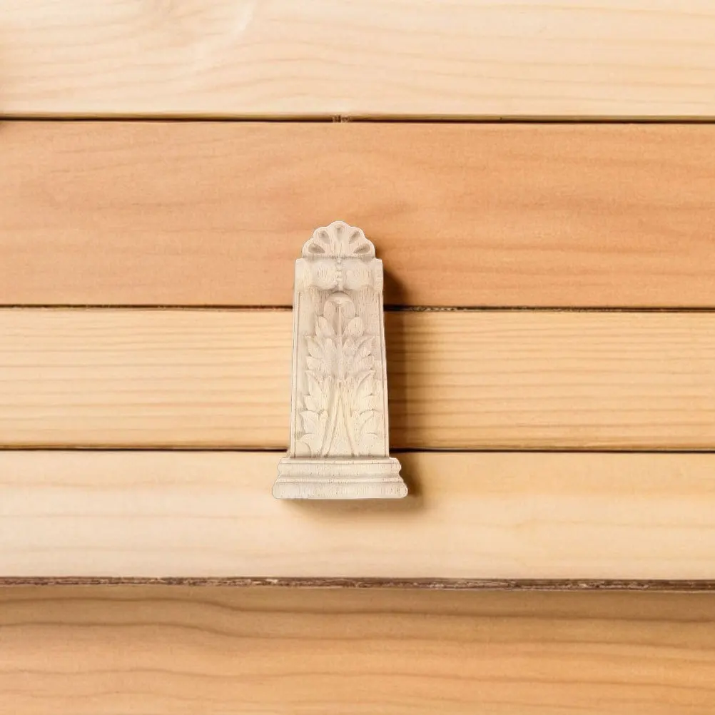 

2Pcs Wooden Carved Corbels European Style Decorative Shelf Brackets Rustic Solid Wood Roman Corbels for Home Decor Living Room